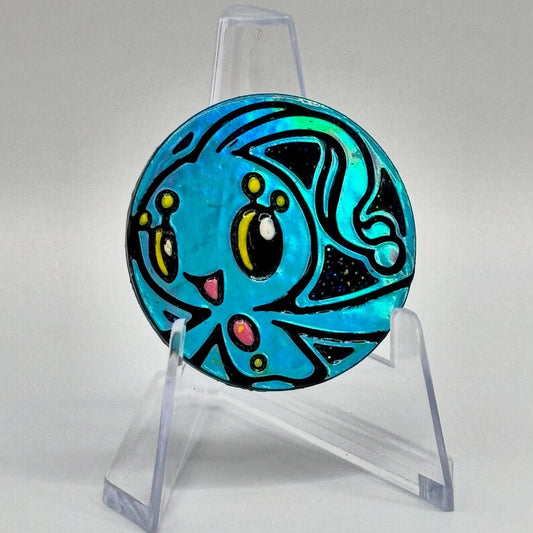 Hand Painted Manaphy Coin - Small